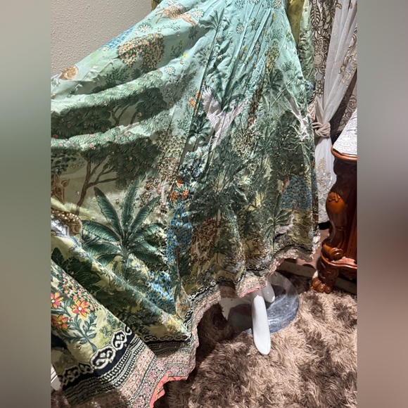 Floral Blue Maxi Dress - Picture 13 of 15